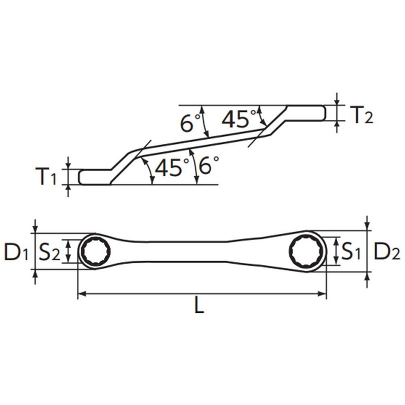 Kyoto Machine Tools (KTC) Eyeglass Wrench for Bleeder Plugs ABX7-0811