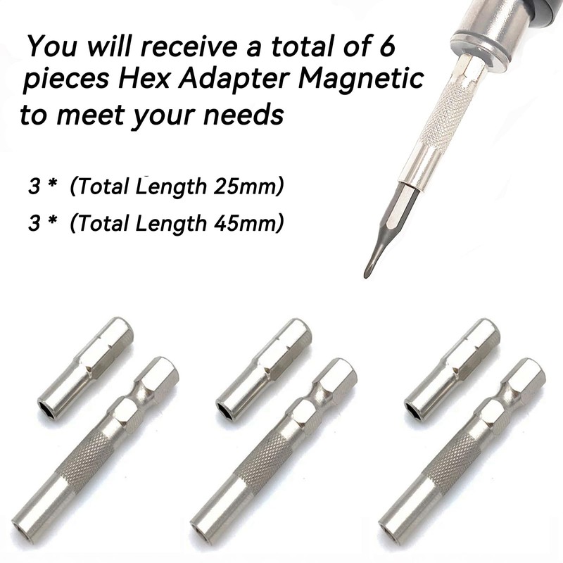 1/4 to 4mm Bit Adapter, Hex Screw Driver Bit Adapter