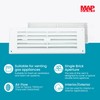 Map White Louvre Vent 229mm x 76mm (9"x3") with Detachable