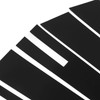 6 Pcs Side Door Window Cover Glossy Black Pillar Post