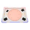 Tablet Case Silicone Hard PC Precise Cutouts Adjustable Strap 360