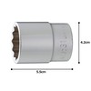 Tone Socket (12 Angles) 6D-31 Insertion Angle 0.7 inch (19.0