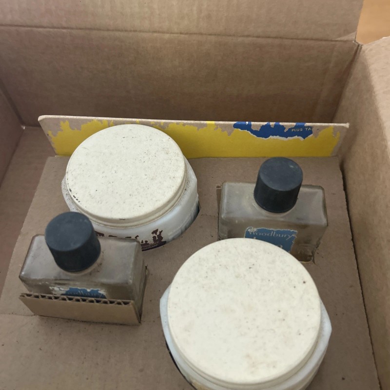 woodbury Vintage Woodbury Lana Lotion 1930s Gift Set Greek Key