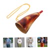 KONTONTY Viking Horn Bull Horn Medieval Trumpet Instrument for Festivals