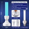 Qualirey 1 Pack 25 Watt UV Light, UVC Lamp with