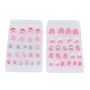 IWOWHERO 2packs Boys and Girls Nail Art Patch Decor Back