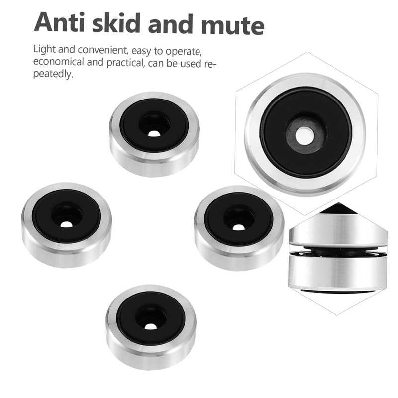 Mipcase 4Pcs Vibration Feet Pads Aluminium Alloy Speaker Base Pad