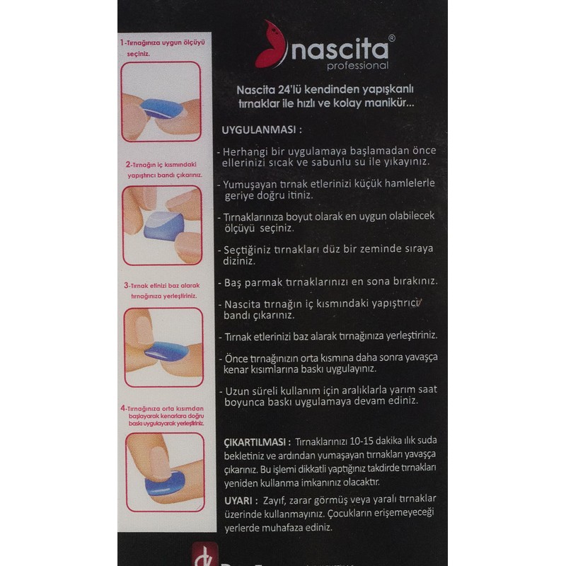 Nascita French Mat Tırnak Kendinden Yapışkanlı (24'Lü)