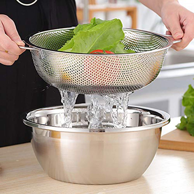 HaWare stainless steel sieve (set of 3 / 28 cm,