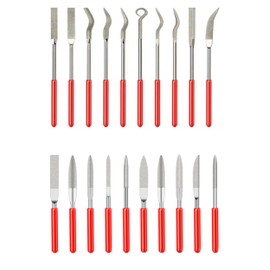 20 Pcs Needle Files 140mm Metal File Small File Set Diamond Files, Diamond Needle File Set, Metal Files for Steel Needle File Set, Diamond File Model Files Needle Files for Metal