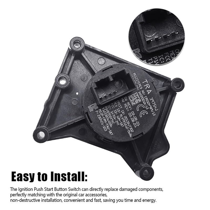 Ignition Push Start Button Switch Fit for Jeep Cherokee 2014-2018