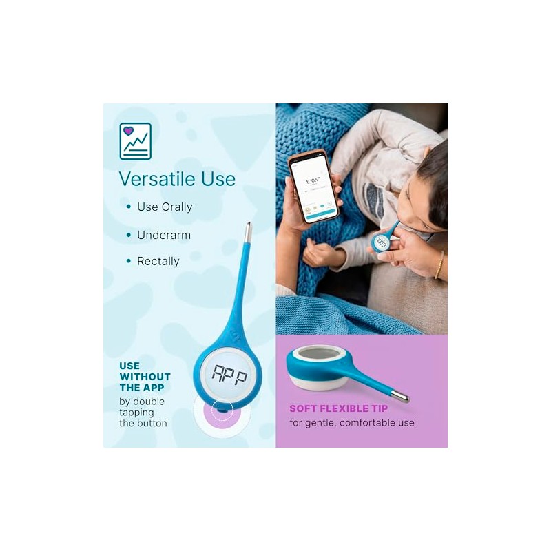 Kinsa QuickCare Smart Digital Thermometer for All Ages