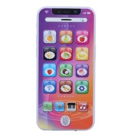 Juguete del teléfono del bebé Toy Play Cellphone Simulado Teléfono móvil Niños de juguete que aprenden la máquina móvil del teléfono celular educativo(Púrpura)