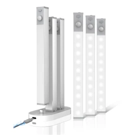 Goodea 6 Pack Led Under Cabinet Lights Wireless with Charging Station, 7’’ Rechargeable Motion Sensor Light Indoor, Dimmable Closet Lights for Cabinets, Bookshelf, Stair, Hallway