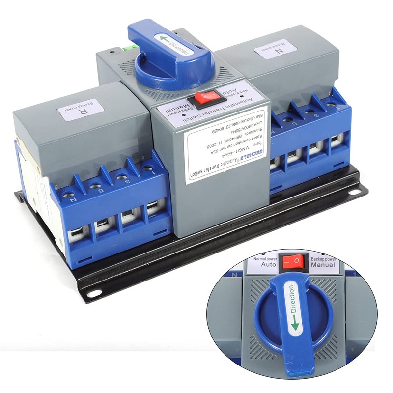 DOONARCES 4P 63A Dual Power Automatic Transfer Switch AC 110V