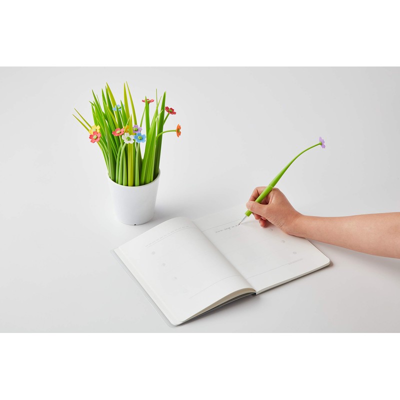 ZEUP BEAULEAF 920959 Water-Based Ballpoint Pen, Flower Pink