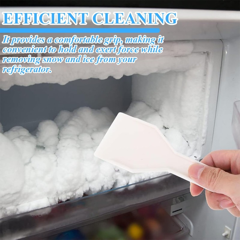 AFCJLTO Freezer Set - 2 Plastic Ice Scraper Cleaning Tools