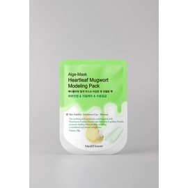 Mediflower disposable modeling pack variety pack Houttuynia cordata mugwort 28g 4 packs + 2 sponges / 메디플라워 일회용 모델링팩 버라이어티 팩 어성초 쑥 28g 4개 + 해면 2개