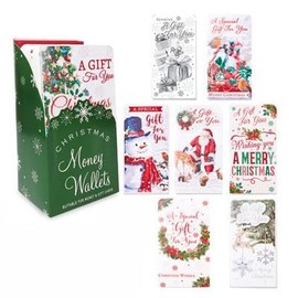 9 x Christmas Money Wallets with Envelopes Cute Design