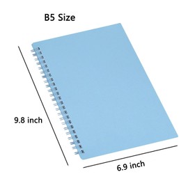 YIHUANYIFA 8pcs Spiral Notebook Aesthetic School Supplies B5 7mm College Ruled 9.8 inch x 6.9 inch 80 Sheets -160 Pages Journals for Work Students Study and Notes (8pcs)