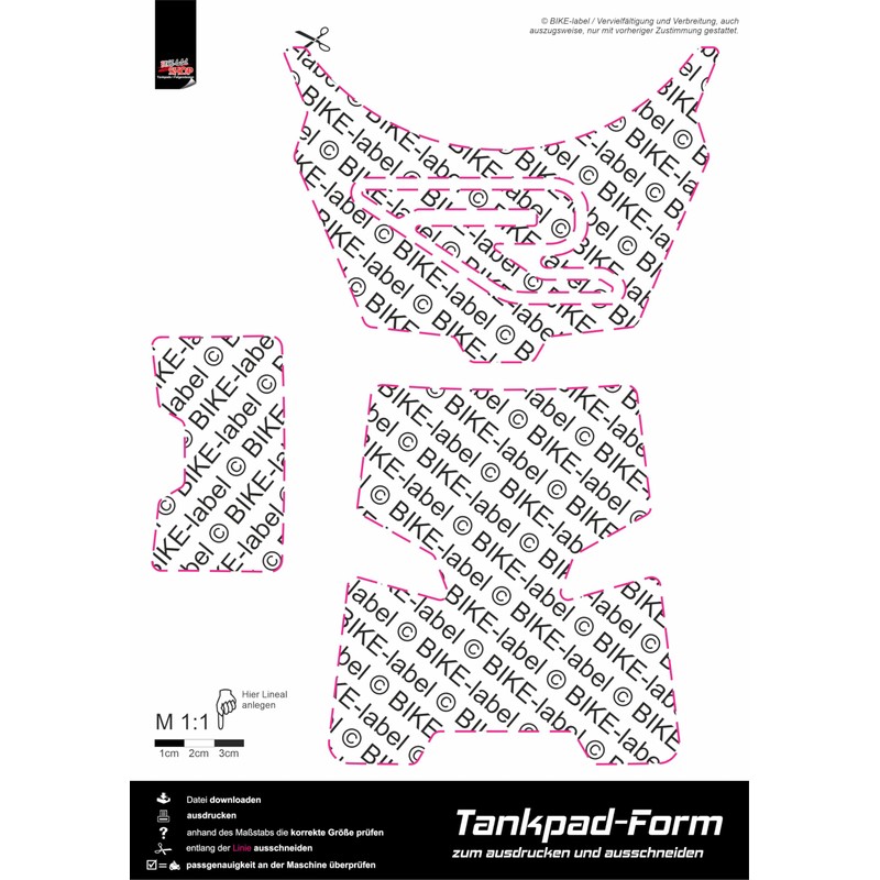 Tankpad X509517VA Motorcycle Sticker Compatible with KTM 1390 Super Duke
