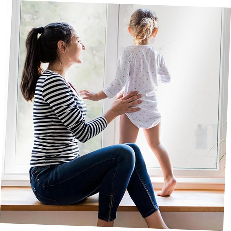 TEHAUX 1 Sheet Insulating Window Film Clear Reusable Window Covering