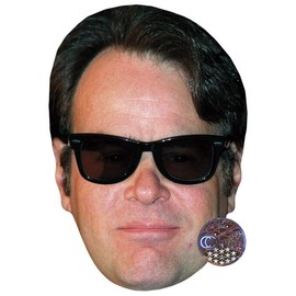 Dan Aykroyd Celebrity Mask, Flat Card Face, Fancy Dress Mask