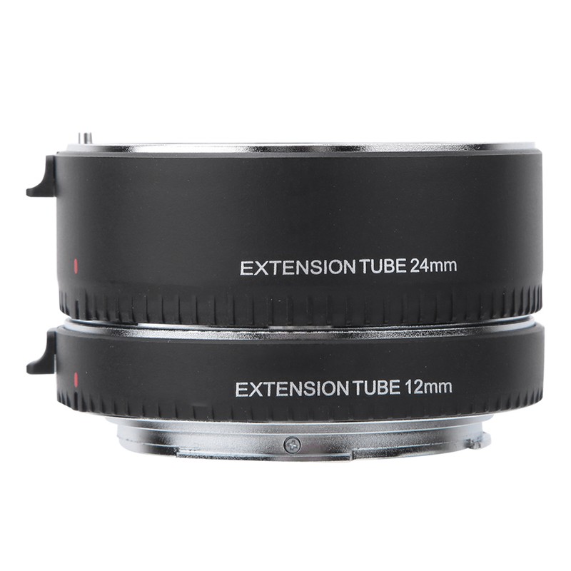 DGEOSR Alloy Black Auto Focusing Macro Extension Tube Adapter Ring
