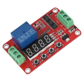 FRM01 Relay Module, 12V Programmable Time Delay Relay Module with Segment LED Display for Smart Home, Automatic Control
