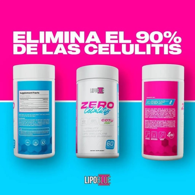 Lipoblue Lipozero Celulitis Gotu Kola Caps Sfn Sabor