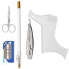 Ahier Beard Shaping Tools, 5-in-1 Beard Shaping Set with Straight