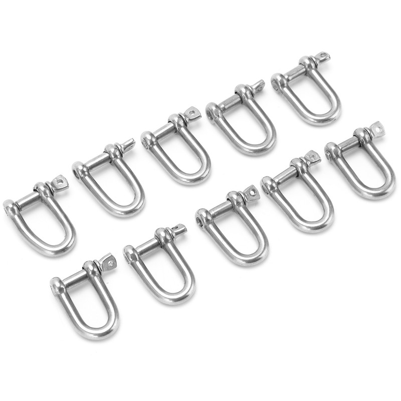 10pcs M4 Screw Pin Anchor Shackle 304 Stainless Steel Heavy