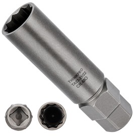 Thinkpro 10 Spline Lug Nut Socket,Replacement for TA23-21/22 10 Spline Lug Nut Key,Dual Drive 10 Point Wheel Lock Key,Compatible with Bimecc 10 Point Socket.