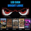 Devil Eyes Lights Customizable LED Sign for Cars & Business,