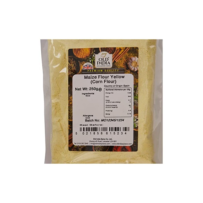 Old India Maize Flour Yellow (Corn Flour) 250g