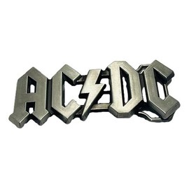 TCB Creations Classic A C D C Rock Band Silver Metal Belt Buckle