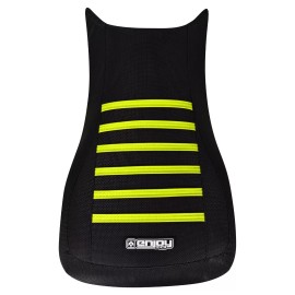 Enjoy Mfg 2005-2008 Arctic Cat Automatic 400 500 Seat Cover  BLACK / NEON YELLOW ribs #380