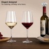 ANBFF Crystal Wine Glasses Set of 2-21oz Hand Blown Long