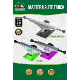 OMG! Skateboard Skateboard Truck for Kids 4.5 Green Hollow Axle & King Pin Hollow Hollow Lightweight