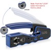 RJ45 Crimp Tool Kit 8P8C Modular Connectors Wire Stripper Pliers