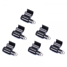 MiOYOOW 6Pcs Bicycle Cable Guide, Brake Cable Housing Holder Aluminum Brake Line Holder Bicycle Frame C Buckle for Brake Derailleur Shift Cables