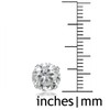 8MM WOMENS Sparkly Pave Glitter/Disco Ball Sterling Silver Stud Earrings/Ear