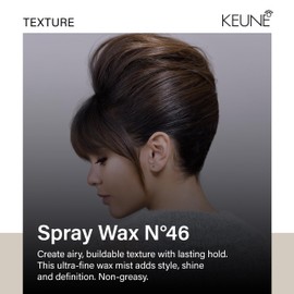 Keune Style Spray Wax for Hair Texture and Hold, Buildable Texture & Natural Shine, 6.1 Fl Oz