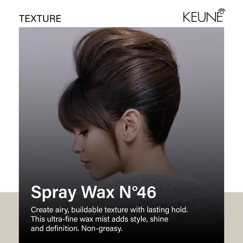 Keune Style Spray Wax for Hair Texture and Hold, Buildable