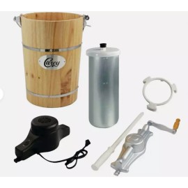 Carey 6 Qt. Homemade Ice Cream Maker WICM-2CY 815255013008 Wood