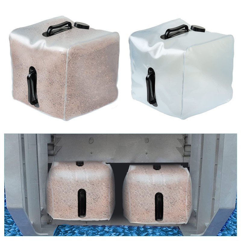 2 Pack Heavy Duty Pool Weight Plastic Sand Bags,Universal Pool
