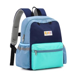 QOECI Toddler Backpack for Boys Girls 2-5, Kids Preschool Backpack, 13inch Little Kids Backpack Daycare School Bookbag for Kindergarten Elementary School Travel,Mint Blue