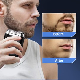 Mini Dual-Head Electric Shaver, Portable Electric Razor for Men, Pocket Size Washable Double Head, Rechargeable Waterproof Electric Shaver for Home, Car, Travel