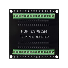 5Pcs ESP8266 Breakout Board GPIO 1 into 2 Terminal Screw Board Compatible with ESP8266 ESP-12E Block PCB Microcontroller Development Board