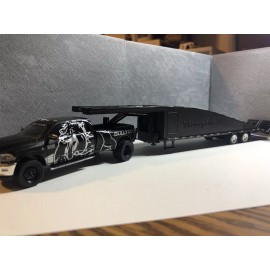 Handmade 3 car hauler 1/64 scale 3D Printed Fits Greenlight Gooseneck Trailer V2 NEW LOOK